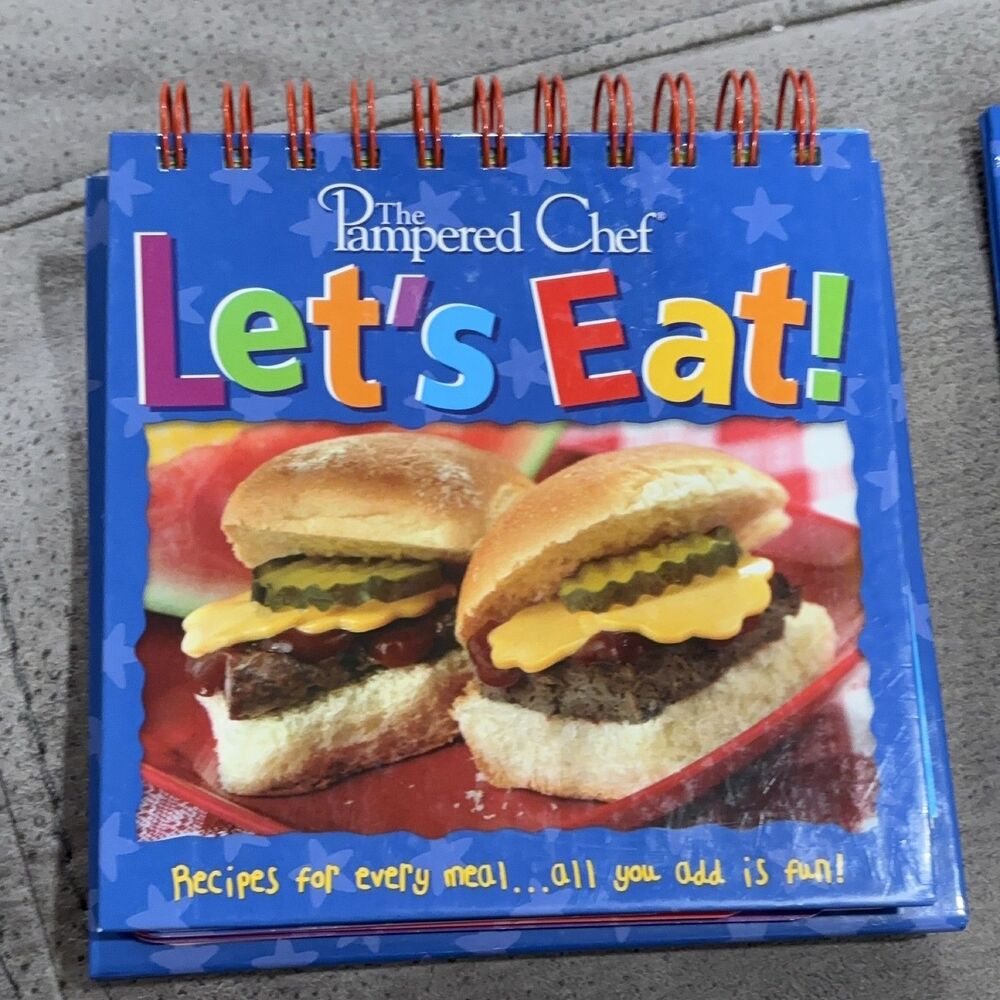 The Pampered Chef Let's Eat! Children's Cookbook Hardcover 2005 Spiral Bound